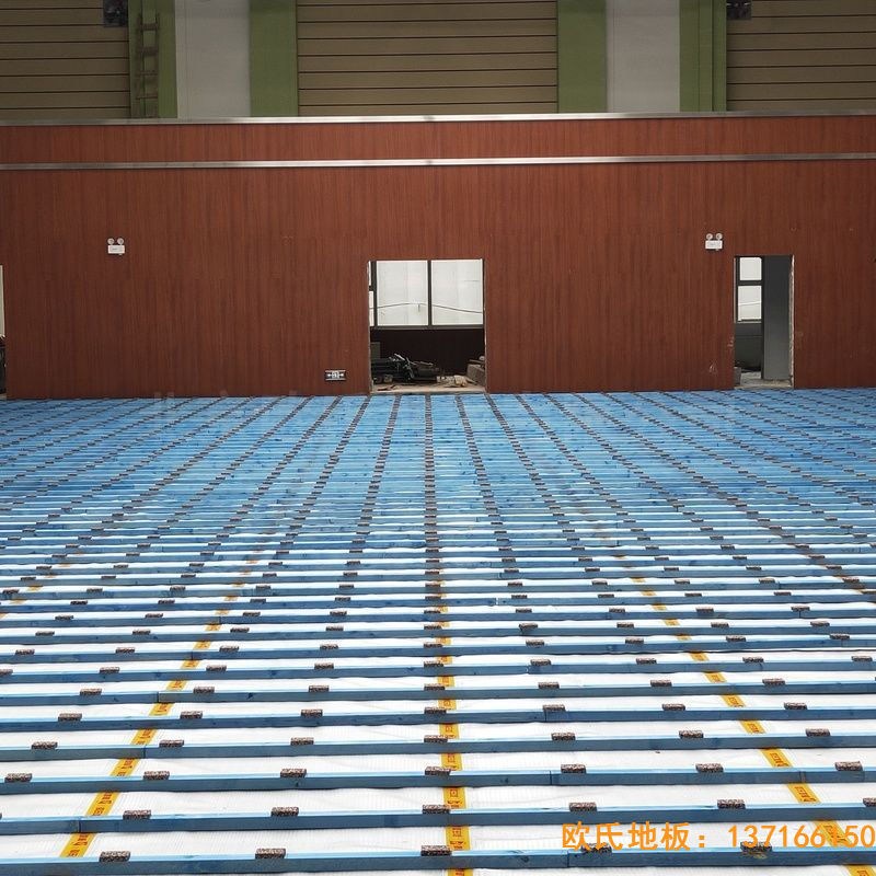 山西晉中榆次王湖小學體育地板鋪裝案例