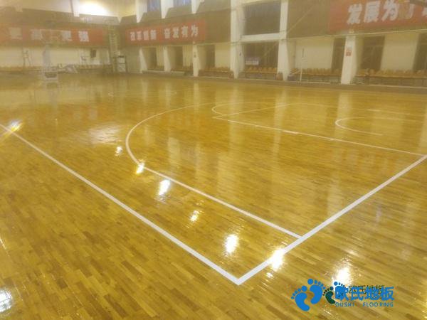 學校籃球運動木地板施工流程