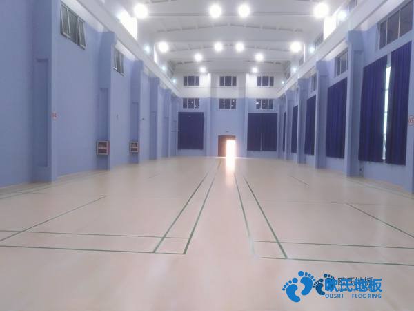 學?；@球館地板沖擊測試